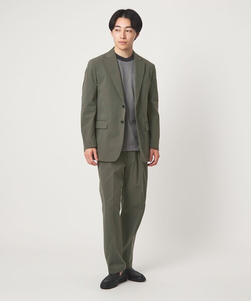 green label relaxing（グリーンレーベルリラクシング）の「A+ PERTEX UNLIMITED コットンライク リラックス セットアップジャケット -ウォッシャブル・ストレッチ・撥水-（テーラードジャケット・メンズ・オリーブ/ブラック・L/XL/M/S）」の7枚目の写真