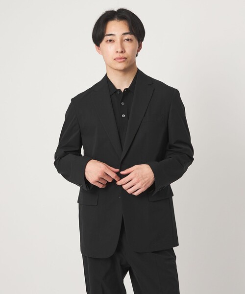 green label relaxing（グリーンレーベルリラクシング）の「A+ PERTEX UNLIMITED コットンライク リラックス セットアップジャケット -ウォッシャブル・ストレッチ・撥水-（テーラードジャケット・メンズ・オリーブ/ブラック・L/XL/M/S）」の9枚目の写真