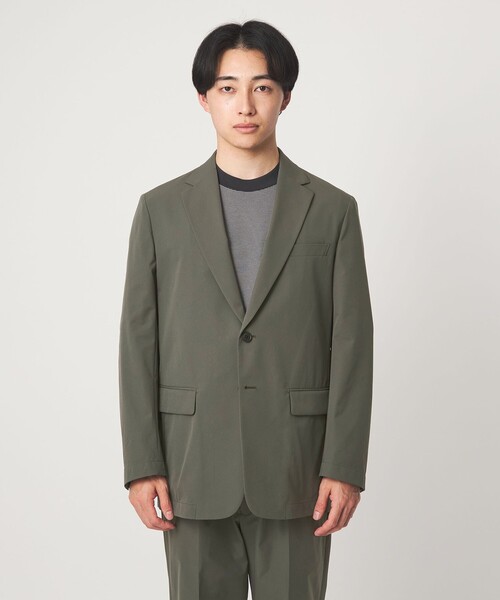 green label relaxing（グリーンレーベルリラクシング）の「A+ PERTEX UNLIMITED コットンライク リラックス セットアップジャケット -ウォッシャブル・ストレッチ・撥水-（テーラードジャケット・メンズ・オリーブ/ブラック・L/XL/M/S）」の15枚目の写真