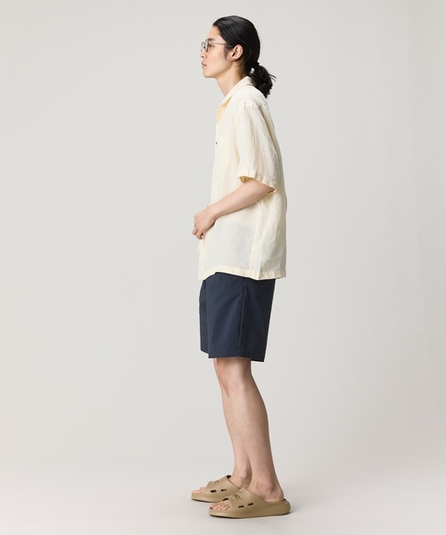 LACOSTE(ラコステ)の「オーバーサイズ リネンオープンカラーシャツ(シャツ/ブラウス・メンズ・オフホワイト/ブラウン/ピンク・38/39/40/41)」の20枚目の写真