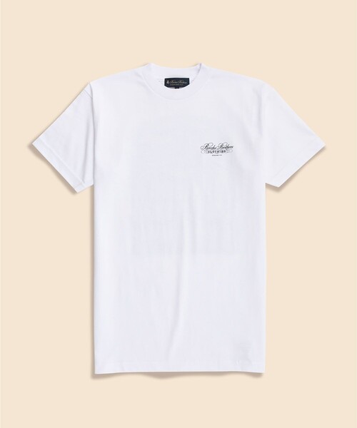 BROOKS BROTHERS（ブルックスブラザーズ）の「コットン　アーカイブプリント　Tシャツ　Made in USA（Tシャツ/カットソー・メンズ・ブラック/ブラック系その他/ホワイト/ホワイト系その他・LARGE/MEDIUM/SMALL）」の5枚目の写真