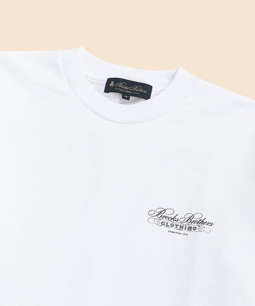 BROOKS BROTHERS（ブルックスブラザーズ）の「コットン　アーカイブプリント　Tシャツ　Made in USA（Tシャツ/カットソー・メンズ・ブラック/ブラック系その他/ホワイト/ホワイト系その他・LARGE/MEDIUM/SMALL）」の11枚目の写真