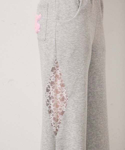 TITTY&CO.(ティティーアンドコー)の「ラメウエストレースクロスパンツ(スウェットパンツ・レディース・グレー/ブラック/ピンク・X-SMALL/MEDIUM/SMALL)」の18枚目の写真