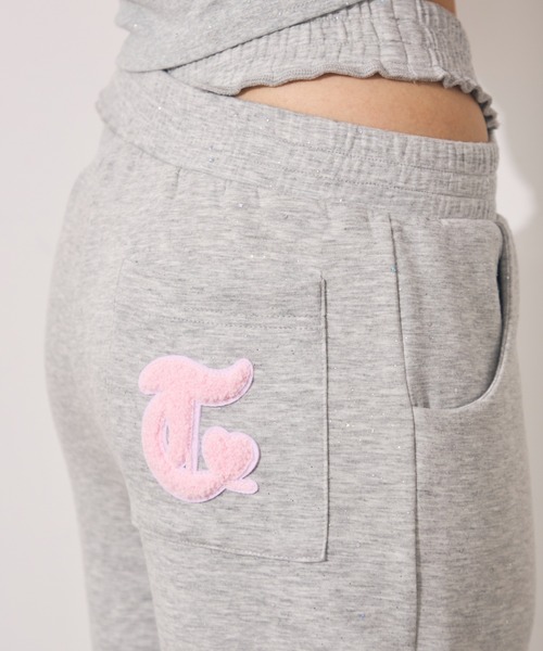 TITTY&CO.(ティティーアンドコー)の「ラメウエストレースクロスパンツ(スウェットパンツ・レディース・グレー/ブラック/ピンク・X-SMALL/MEDIUM/SMALL)」の21枚目の写真