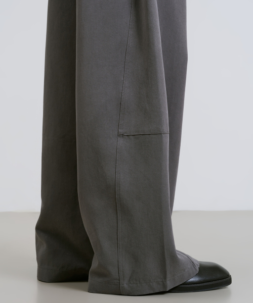 OWSA(オウサ)の「切り替えワイドベーシックスラックス 2色(スラックス・メンズ・ブラック/グレー・MEDIUM/X-LARGE/LARGE)」の4枚目の写真