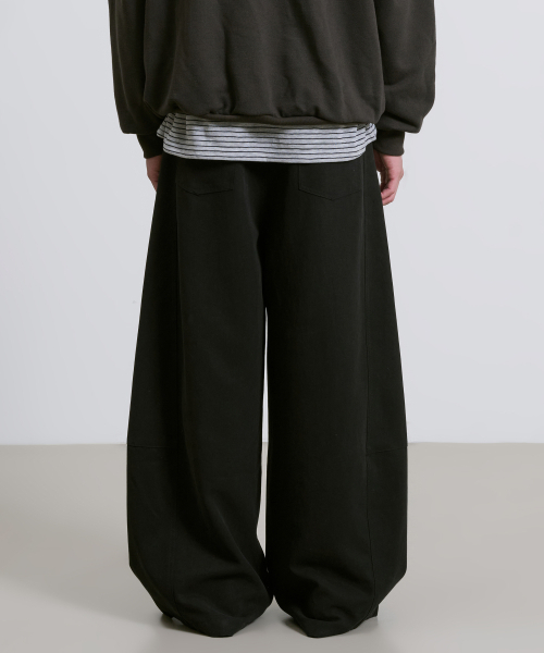 OWSA(オウサ)の「切り替えワイドベーシックスラックス 2色(スラックス・メンズ・ブラック/グレー・MEDIUM/X-LARGE/LARGE)」の6枚目の写真