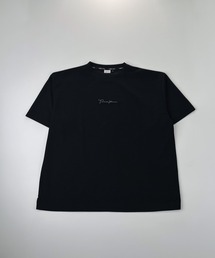 ジョーゼット 筆記体ロゴ刺繍 半袖Tシャツ