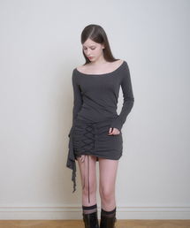 BELLIALEU（ベルリアル）の「VERA CORSET DRESS DARK GRAY（ワンピース）」