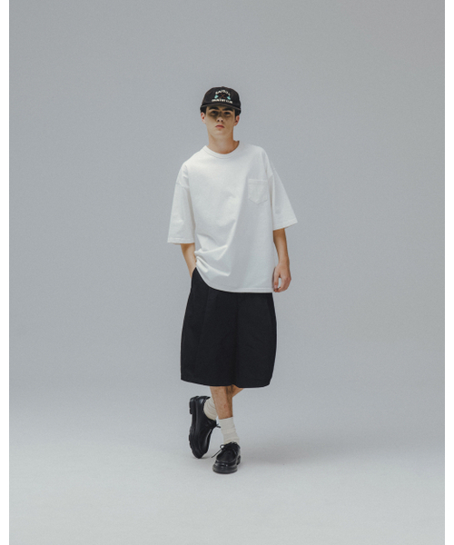ANGLAN（アングラン）の「Essential Pocket Half Tee - White（Tシャツ/カットソー・メンズ・その他・1/2）」の4枚目の写真
