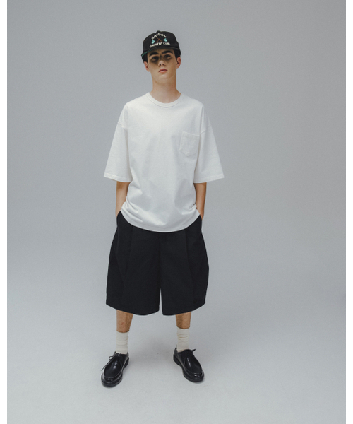 ANGLAN（アングラン）の「Essential Pocket Half Tee - White（Tシャツ/カットソー・メンズ・その他・1/2）」の5枚目の写真