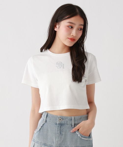 セール】RAビジューTシャツ（Tシャツ/カットソー）｜repipi armario