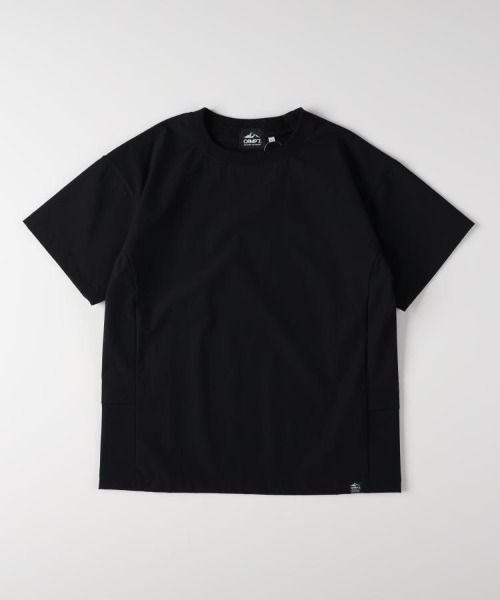 CAMP7(キャンプセブン)の「CAMP7(キャンプ7)【PLAY PLOOF】アクティブTシャツ(Tシャツ/カットソー・キッズ・カーキブラウン/ブラック・110/120/130/140/150/160)」の2枚目の写真