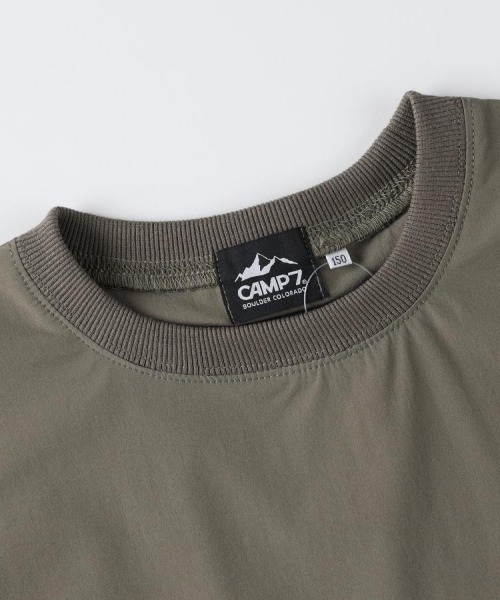 CAMP7(キャンプセブン)の「CAMP7(キャンプ7)【PLAY PLOOF】アクティブTシャツ(Tシャツ/カットソー・キッズ・カーキブラウン/ブラック・110/120/130/140/150/160)」の3枚目の写真