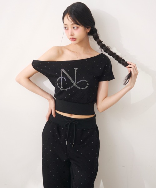 Noelie(ノエリー)の「ラメスウェットセットアップ(セットアップ・レディース・ホワイト/ブラック/グレー・FREE)」の16枚目の写真