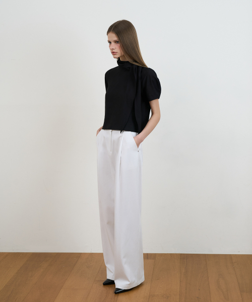DEHEVE（デヘヴェ）の「Cowl Neck Scarf Blouse [Black]（シャツ/ブラウス・レディース・ブラック・SMALL/MEDIUM）」の6枚目の写真