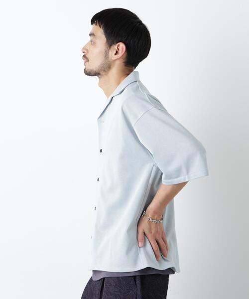 NANO universe(ナノユニバース)の「TCオープンカラーシャツ 半袖(シャツ/ブラウス・メンズ・グレー/ブルー/イエロー・L/M/XL)」の19枚目の写真