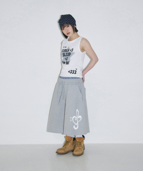 SLEEKGLOW（スリック グロウ）の「チェックレイヤードバミューダパンツ[グレー]（その他パンツ・レディース・その他・FREE）」の4枚目の写真