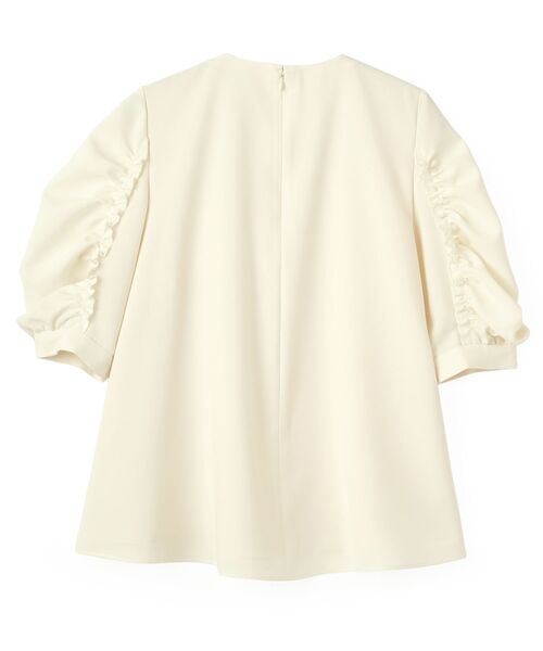 LANVIN en Bleu(ランバンオンブルー)の「ドライポリエステルギャザー袖ブラウス(シャツ/ブラウス・レディース・グレー/ブラック/オフホワイト・38)」の16枚目の写真