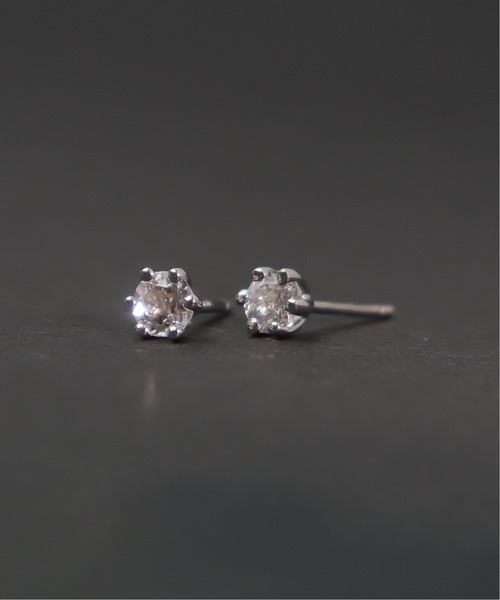 KU-CROISSANT(クークロワッサン)の「シルバー925 天然石ピアス(ピアス(両耳用)・レディース・ホワイト/レッド/ピンク/オレンジ/ライトグリーン/ブルーパープル・ONE SIZE)」の15枚目の写真