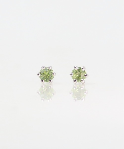KU-CROISSANT(クークロワッサン)の「シルバー925 天然石ピアス(ピアス(両耳用)・レディース・ホワイト/レッド/ピンク/オレンジ/ライトグリーン/ブルーパープル・ONE SIZE)」の13枚目の写真