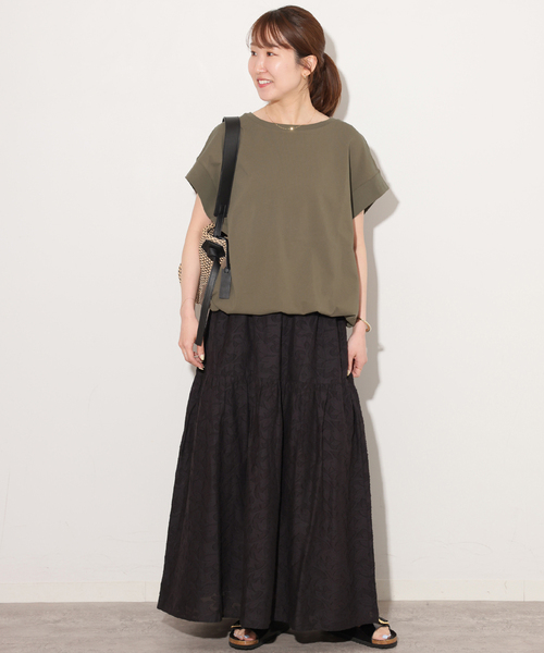 JOURNAL STANDARD relume(ジャーナルスタンダード レリューム)の「《WEB限定追加》コットンドロップショルダー ドロストT(Tシャツ/カットソー・レディース・ホワイト/ブラック/ブラウン・FREE)」の18枚目の写真