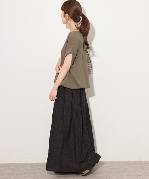 JOURNAL STANDARD relume(ジャーナルスタンダード レリューム)の「《WEB限定追加》コットンドロップショルダー ドロストT(Tシャツ/カットソー・レディース・ホワイト/ブラック/ブラウン・FREE)」の19枚目の写真