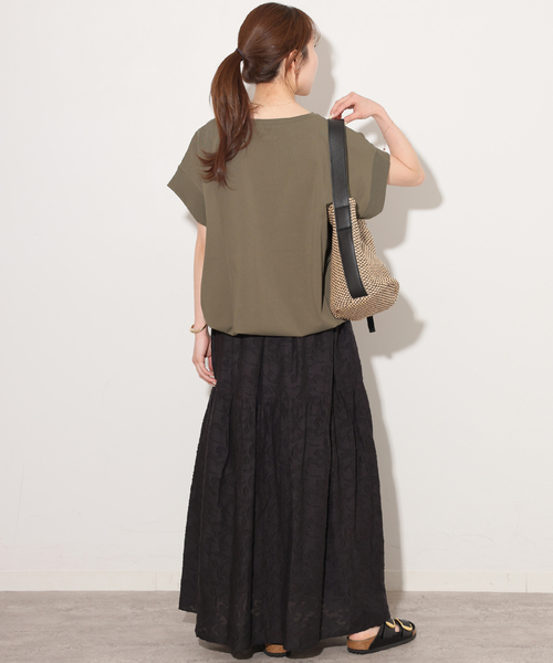 JOURNAL STANDARD relume(ジャーナルスタンダード レリューム)の「《WEB限定追加》コットンドロップショルダー ドロストT(Tシャツ/カットソー・レディース・ホワイト/ブラック/ブラウン・FREE)」の20枚目の写真