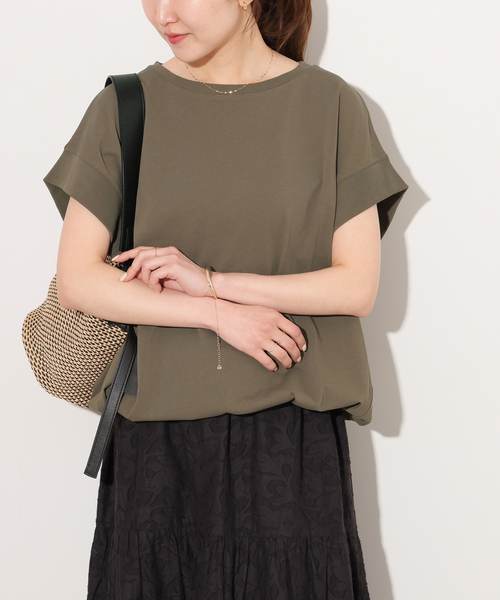 JOURNAL STANDARD relume(ジャーナルスタンダード レリューム)の「《WEB限定追加》コットンドロップショルダー ドロストT(Tシャツ/カットソー・レディース・ホワイト/ブラック/ブラウン・FREE)」の21枚目の写真