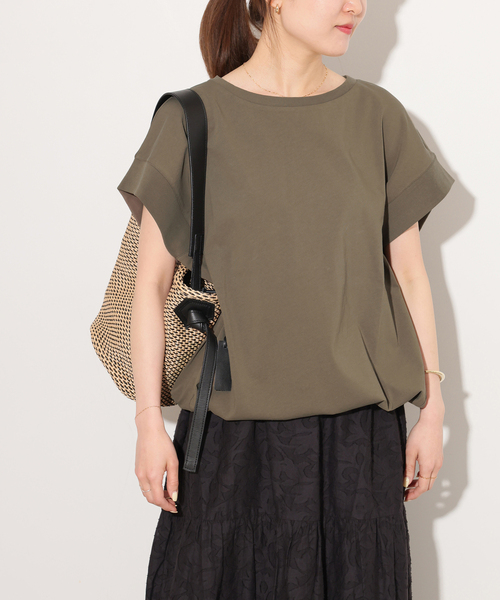 JOURNAL STANDARD relume(ジャーナルスタンダード レリューム)の「《WEB限定追加》コットンドロップショルダー ドロストT(Tシャツ/カットソー・レディース・ホワイト/ブラック/ブラウン・FREE)」の22枚目の写真