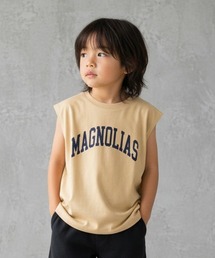 SHISKY（シスキー）の「プリント オーバーサイズ ノースリーブ ヘムTシャツ キッズ(522-112)（タンクトップ）」