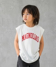 SHISKY（シスキー）の「プリント オーバーサイズ ノースリーブ ヘムTシャツ キッズ(522-112)（タンクトップ）」