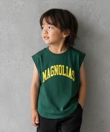 SHISKY（シスキー）の「プリント オーバーサイズ ノースリーブ ヘムTシャツ キッズ(522-112)（タンクトップ）」