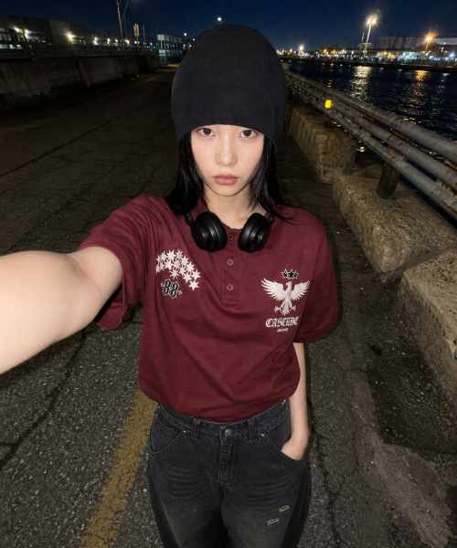 Star Ridge Polo Shirt — поло бордового цвета