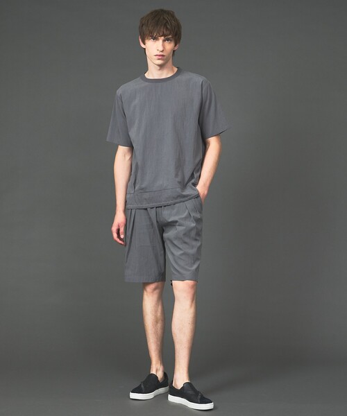5351 POUR LES HOMMES(ゴーサンゴーイチプールオム)の「【セットアップ対応】セルロース ナイロン 2タック ショートパンツ(その他パンツ・メンズ・ブラック/グレー・46/44/48/50)」の16枚目の写真