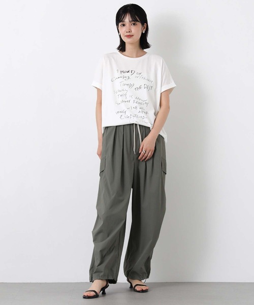 Gready Brilliant(グレディブリリアン)の「ドローイングロゴフレンチ(Tシャツ/カットソー・レディース・オフホワイト/イエロー・38)」の6枚目の写真