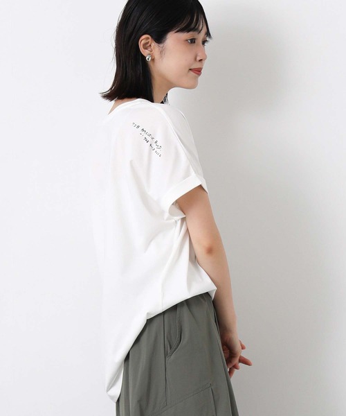 Gready Brilliant(グレディブリリアン)の「ドローイングロゴフレンチ(Tシャツ/カットソー・レディース・オフホワイト/イエロー・38)」の11枚目の写真