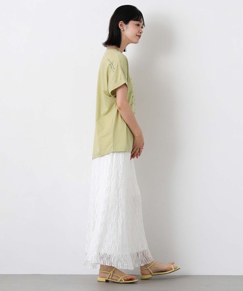 Gready Brilliant(グレディブリリアン)の「ドローイングロゴフレンチ(Tシャツ/カットソー・レディース・オフホワイト/イエロー・38)」の15枚目の写真