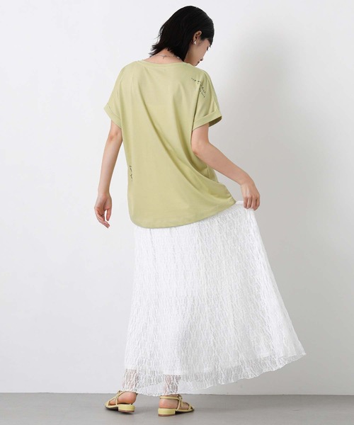Gready Brilliant(グレディブリリアン)の「ドローイングロゴフレンチ(Tシャツ/カットソー・レディース・オフホワイト/イエロー・38)」の16枚目の写真