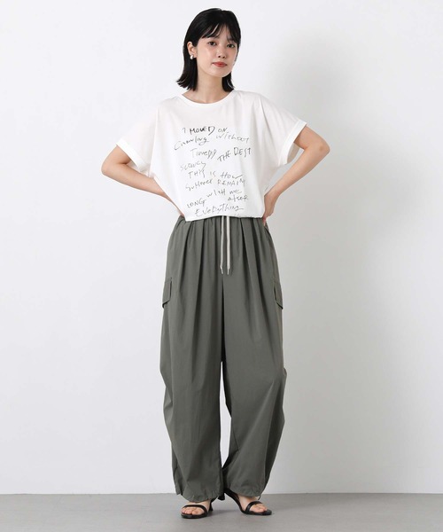 Gready Brilliant(グレディブリリアン)の「ドローイングロゴフレンチ(Tシャツ/カットソー・レディース・オフホワイト/イエロー・38)」の3枚目の写真