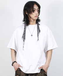 M OUTSTITCH BOXY SHORT SLEEVE TEE - White