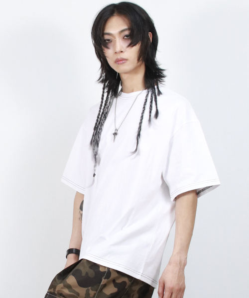 DEMARC(ドゥマーク)の「M OUTSTITCH BOXY SHORT SLEEVE TEE - White(Tシャツ/カットソー・メンズ・その他・MEDIUM/LARGE)」の4枚目の写真