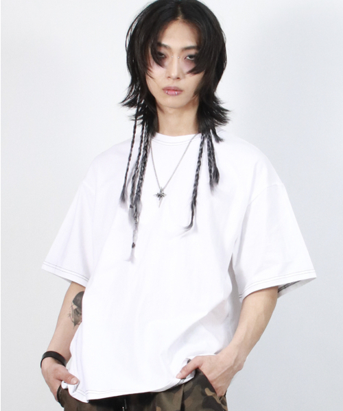 DEMARC(ドゥマーク)の「M OUTSTITCH BOXY SHORT SLEEVE TEE - White(Tシャツ/カットソー・メンズ・その他・MEDIUM/LARGE)」の6枚目の写真