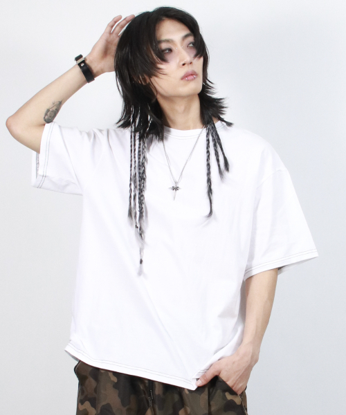 DEMARC(ドゥマーク)の「M OUTSTITCH BOXY SHORT SLEEVE TEE - White(Tシャツ/カットソー・メンズ・その他・MEDIUM/LARGE)」の8枚目の写真