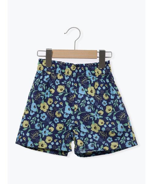 Samansa Mos2 Lagom(サマンサモスモスラーゴム)の「☆花柄ショートパンツ(セットアップ可)(その他パンツ・キッズ・オフホワイト/ネイビー・100/110/120/95/130)」の2枚目の写真