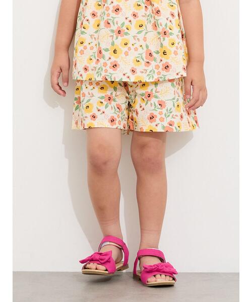 Samansa Mos2 Lagom(サマンサモスモスラーゴム)の「☆花柄ショートパンツ(セットアップ可)(その他パンツ・キッズ・オフホワイト/ネイビー・100/110/120/95/130)」の15枚目の写真