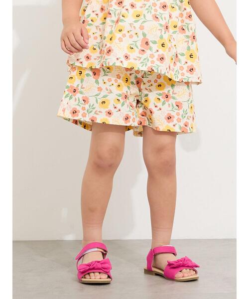 Samansa Mos2 Lagom(サマンサモスモスラーゴム)の「☆花柄ショートパンツ(セットアップ可)(その他パンツ・キッズ・オフホワイト/ネイビー・100/110/120/95/130)」の16枚目の写真
