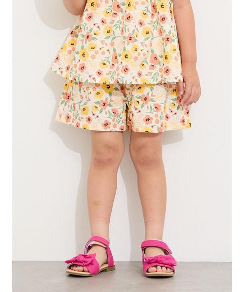 Samansa Mos2 Lagom(サマンサモスモスラーゴム)の「☆花柄ショートパンツ(セットアップ可)(その他パンツ・キッズ・オフホワイト/ネイビー・100/110/120/95/130)」の17枚目の写真