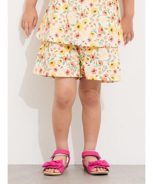 Samansa Mos2 Lagom(サマンサモスモスラーゴム)の「☆花柄ショートパンツ(セットアップ可)(その他パンツ・キッズ・オフホワイト/ネイビー・100/110/120/95/130)」の18枚目の写真