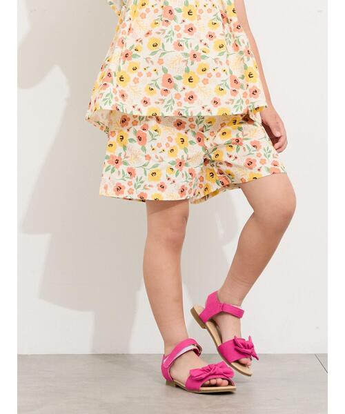 Samansa Mos2 Lagom(サマンサモスモスラーゴム)の「☆花柄ショートパンツ(セットアップ可)(その他パンツ・キッズ・オフホワイト/ネイビー・100/110/120/95/130)」の19枚目の写真