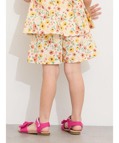 Samansa Mos2 Lagom(サマンサモスモスラーゴム)の「☆花柄ショートパンツ(セットアップ可)(その他パンツ・キッズ・オフホワイト/ネイビー・100/110/120/95/130)」の21枚目の写真